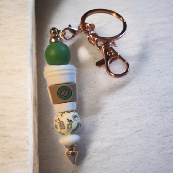 Handmade Accessories - Handmade Coffee Keychain/Charm-NWOT